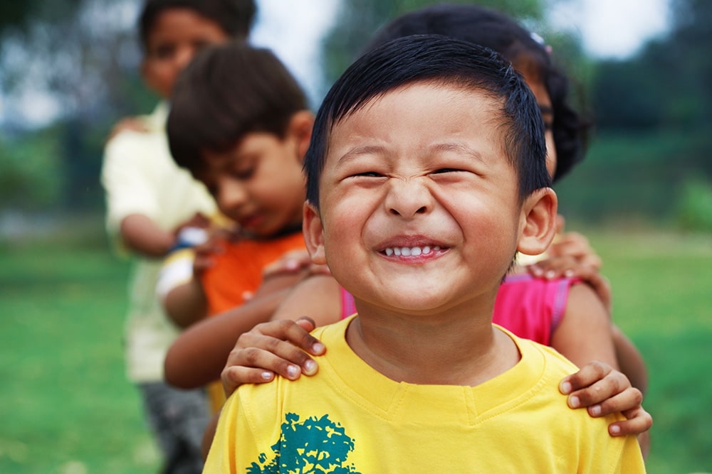 Kinder im Kindergarten in Luc Sy Thanh