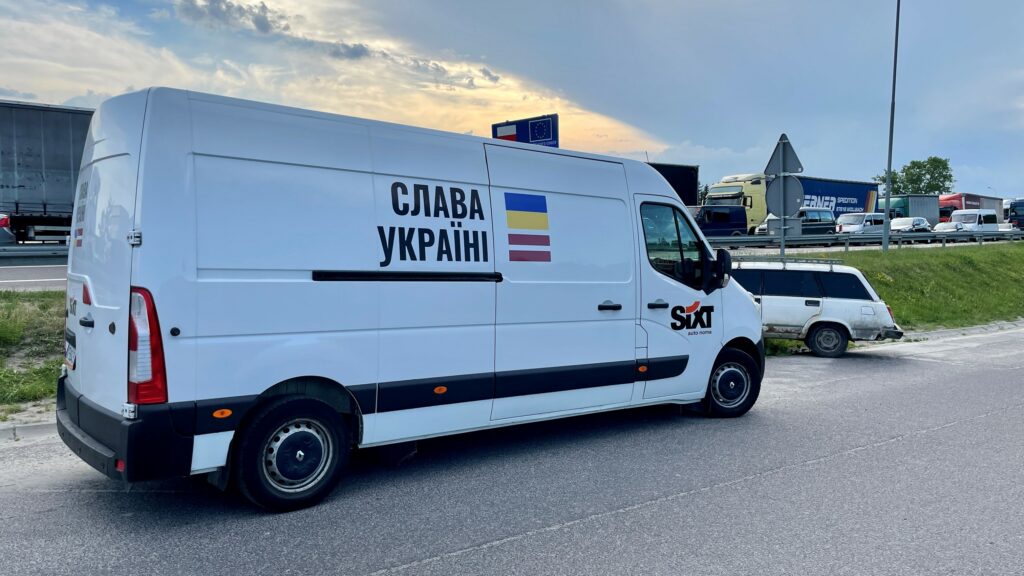 Van für Ukraine Nothilfe in Lettland