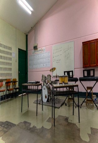 Salle de musique nouvellement équipée